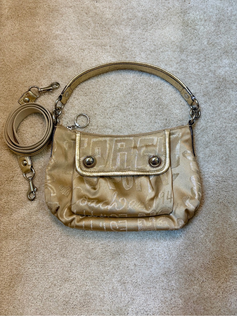 Coach Poppy Storypatch Groovy Convertible Crossbody